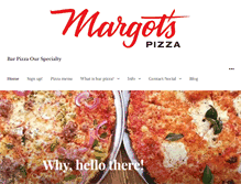 Tablet Screenshot of margotspizza.com